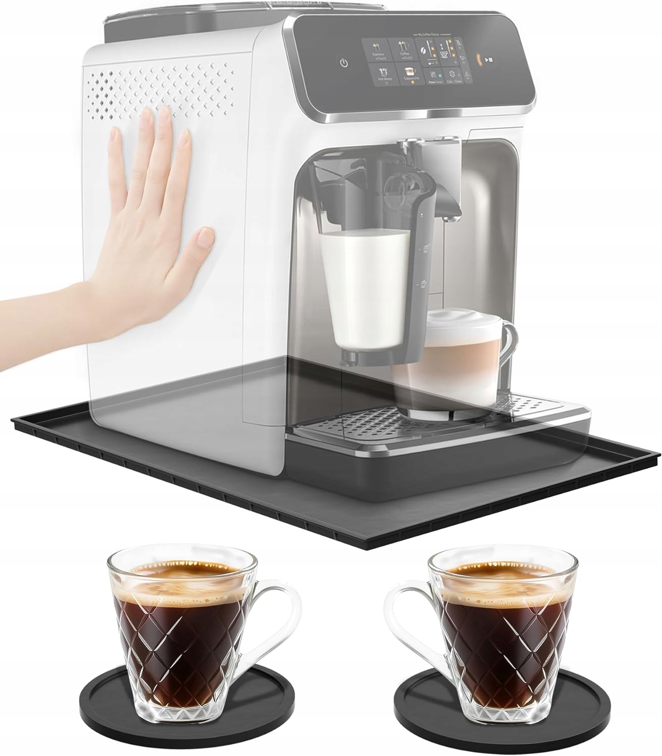 SILIKONOWA MATA DO EKSPRESU KAWY PODKŁADKA 47X29CM LATTEGO