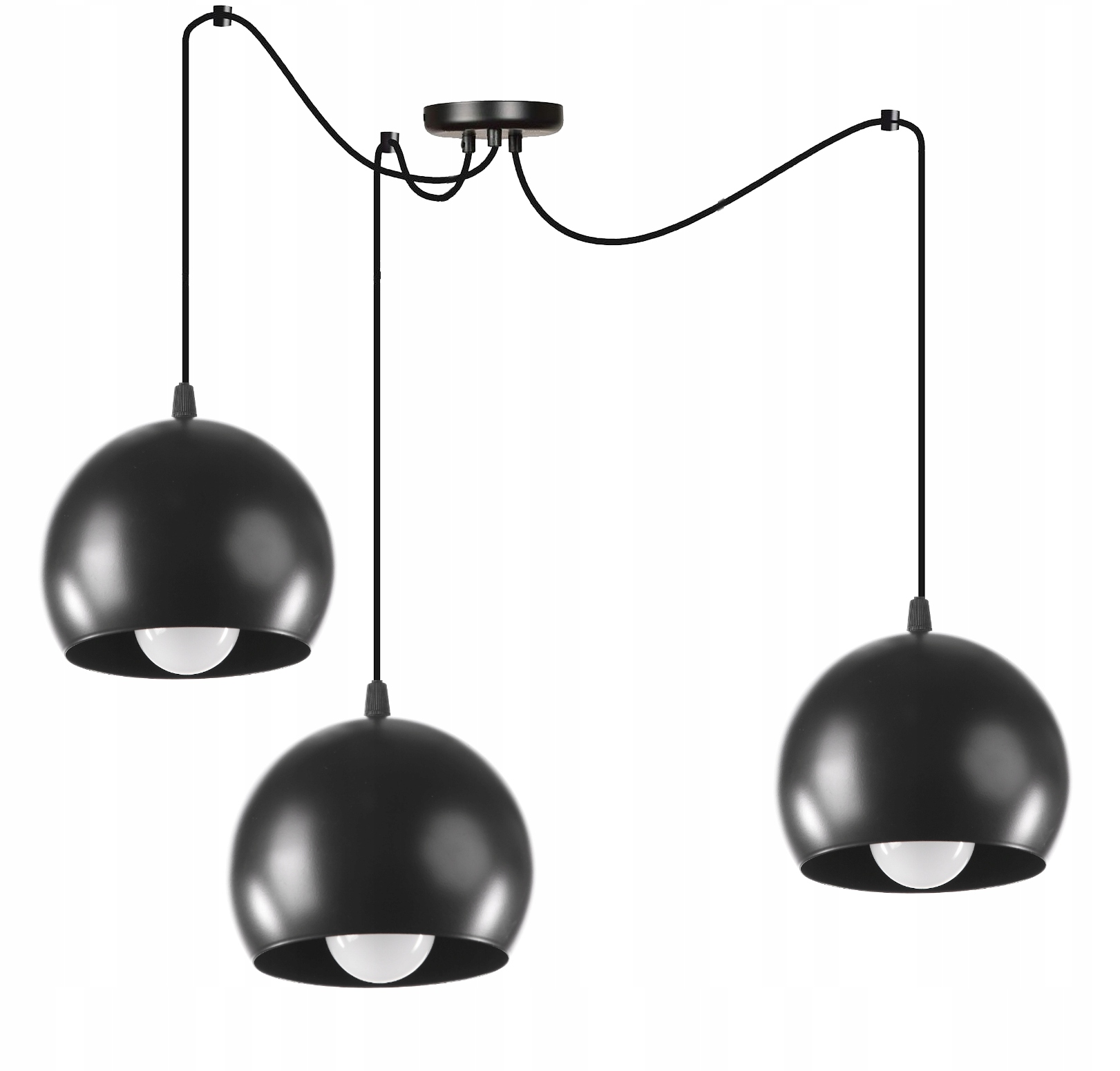 Závěsné Stropní Svítidlo Spider Pavouk Kovová Velké Led Koule Edison E27