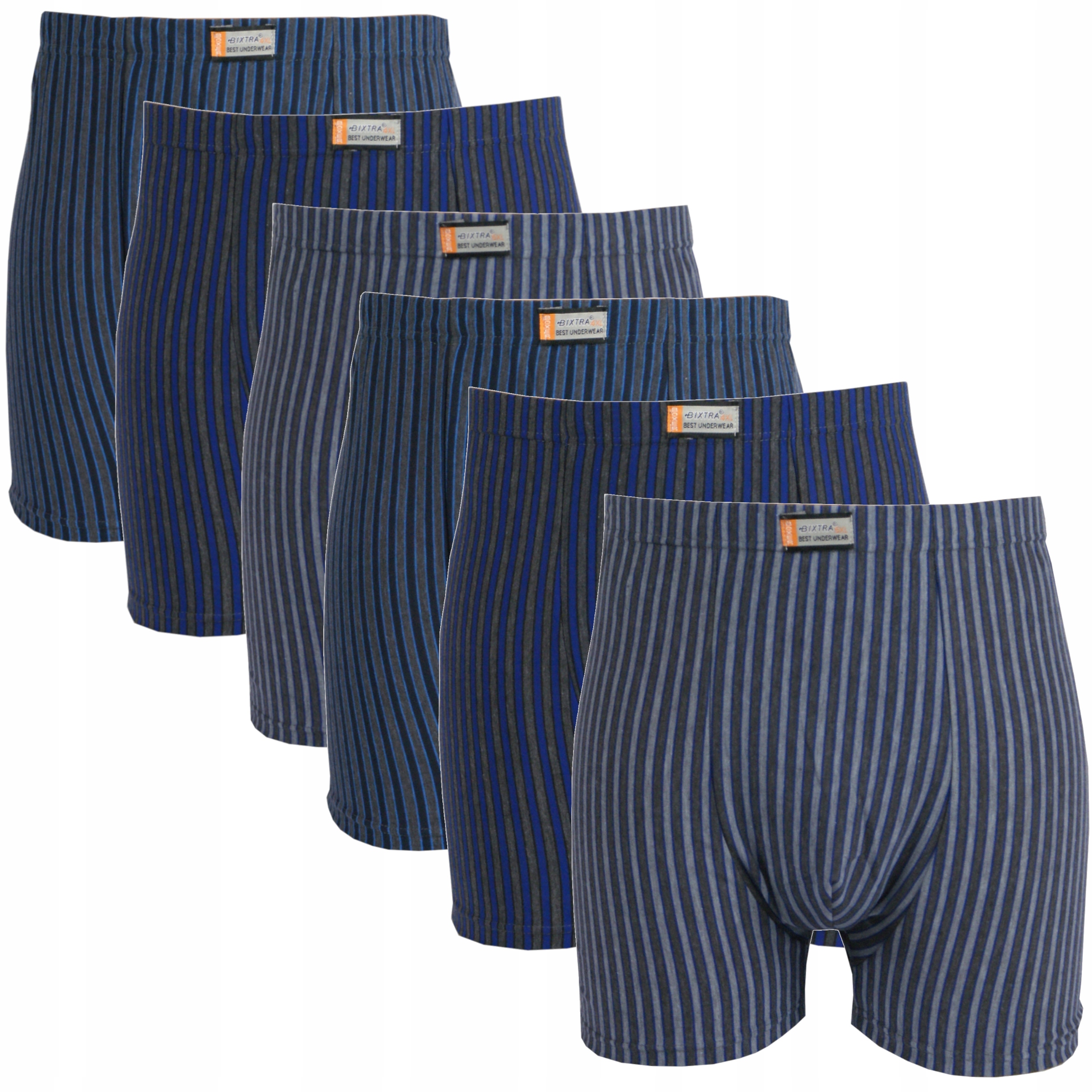 Mg# 6 x pánské Boxerky bavlna Pásky 7XL
