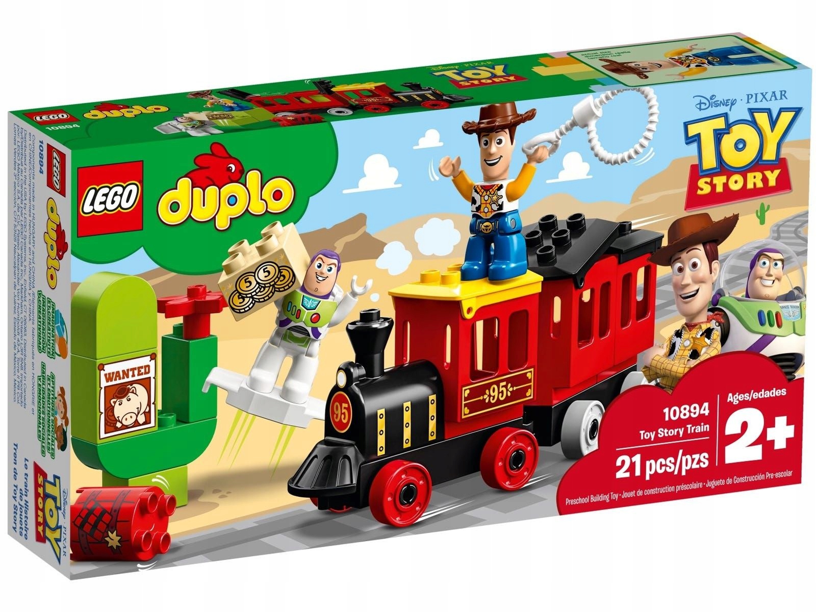 Lego Duplo 10894 Pociąg z Toy Story Chudy Buzz Astral kolejka Pixar