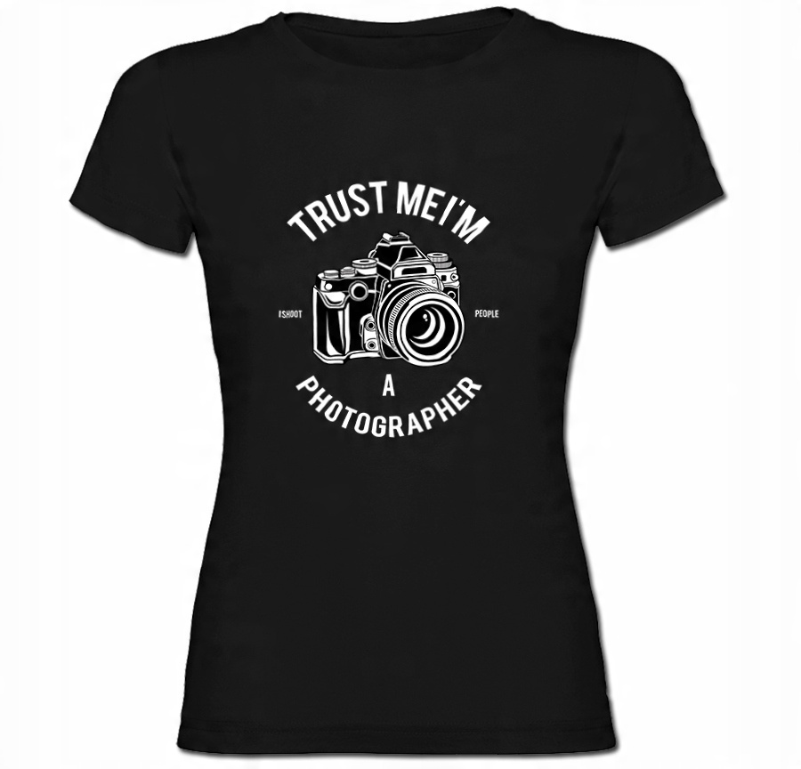 

Tshirt damski Trust me i am Photographer Foto M