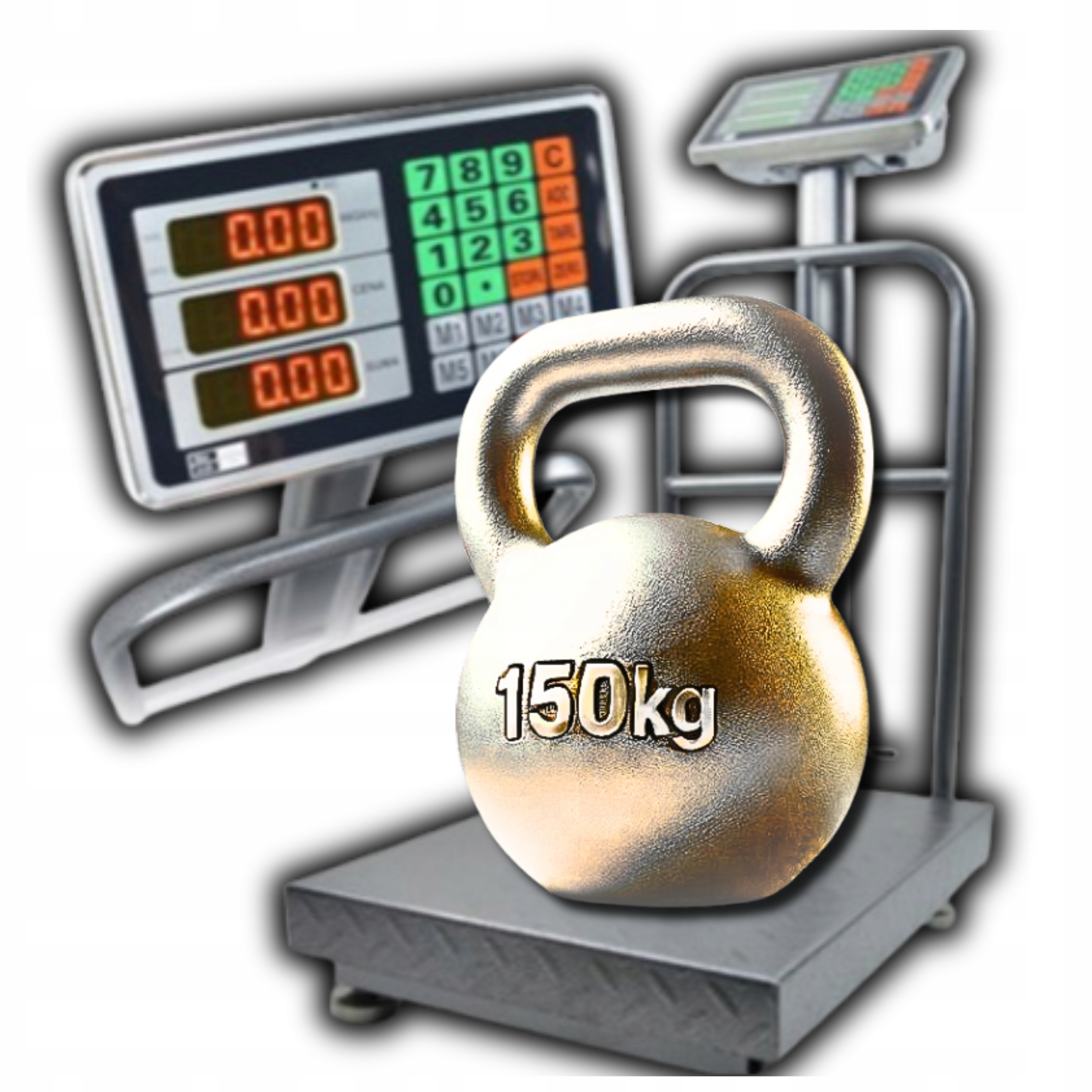 Skladová váha 50 kg 100 kg do 150 kg Průmyslová kurýrní LCD