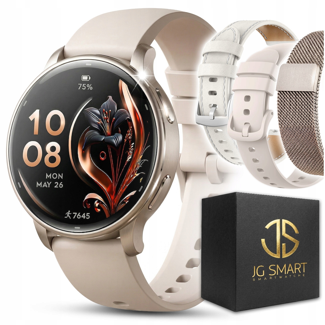 Chytré Hodinky Dámské hodinky s Gps Vodotěsné Tlakové Hovory Menu Pl řemínky