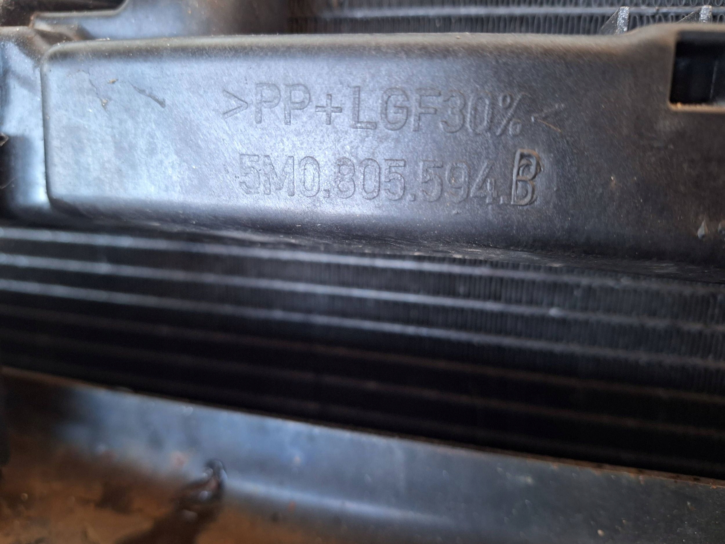 VOLKSWAGEN GOLF VI plus 08-12 support panel for radiators 1.6 TDI