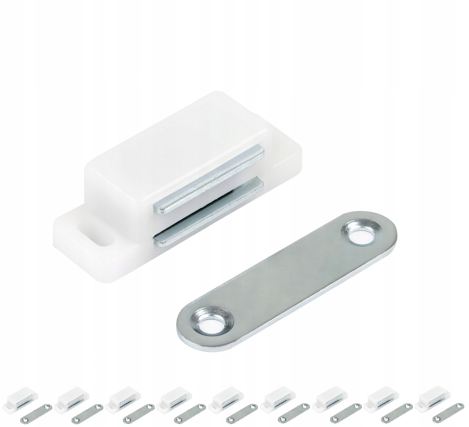 ZAMEK MAGNETYCZNY MEBLOWY ZATRZASK BIAŁY