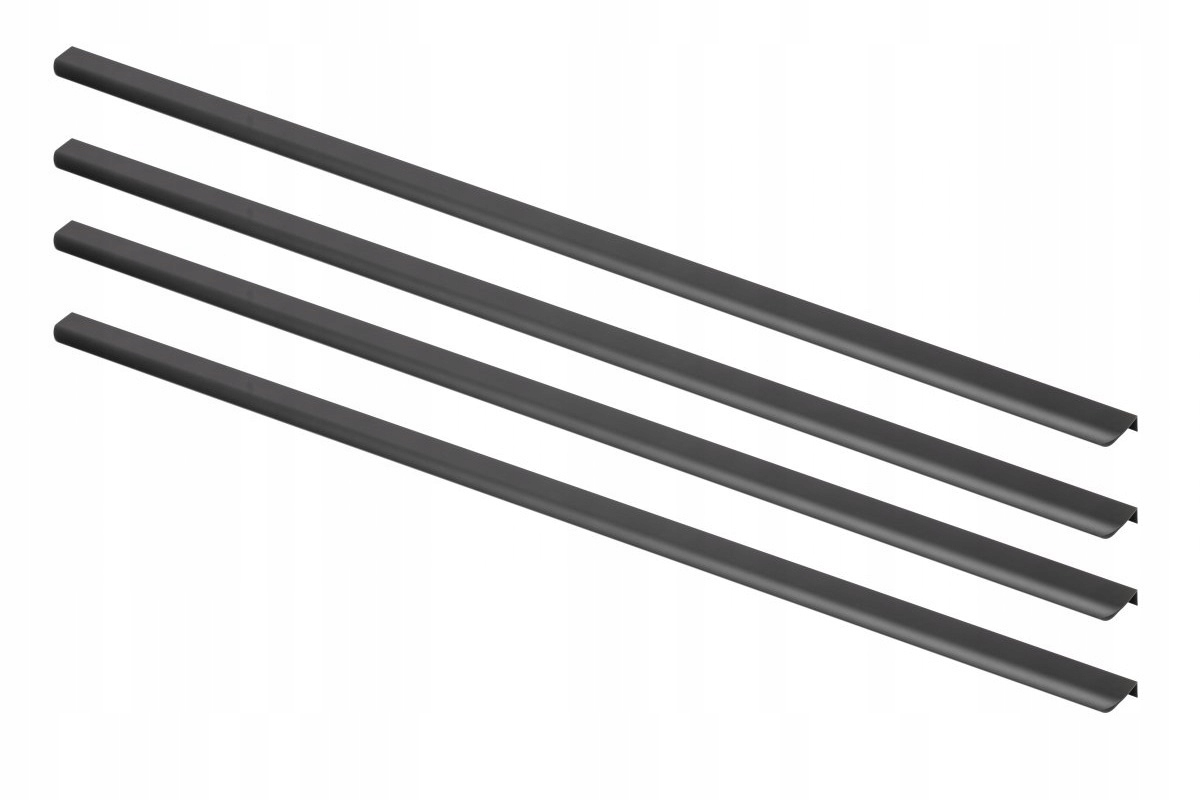 Nábytková úchytka Gtv Hexa Long 1200 černý, dlouhý, okrajový 4ks