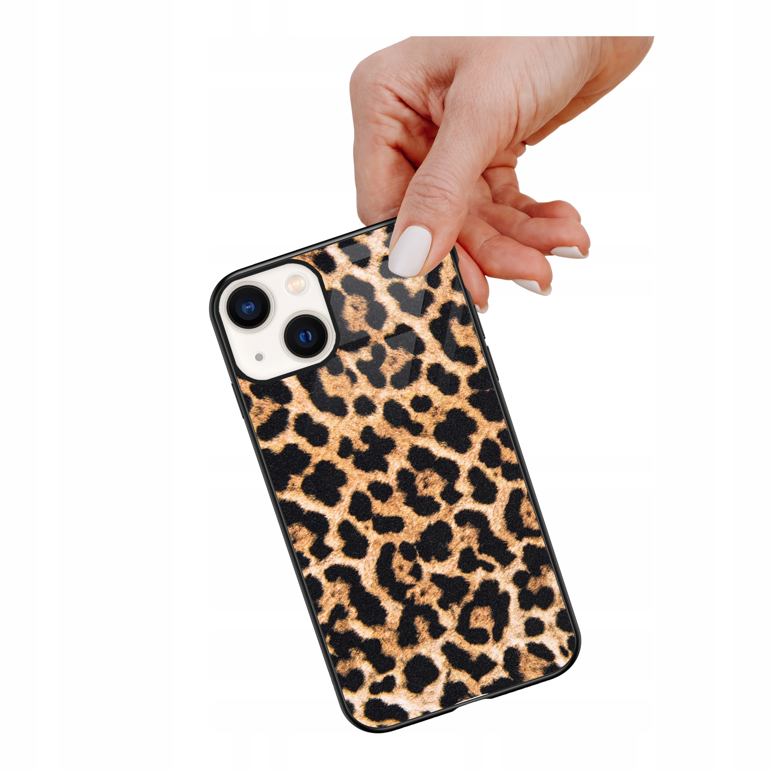 Etui szklane ceramiczne do iPhone 13 Panterka