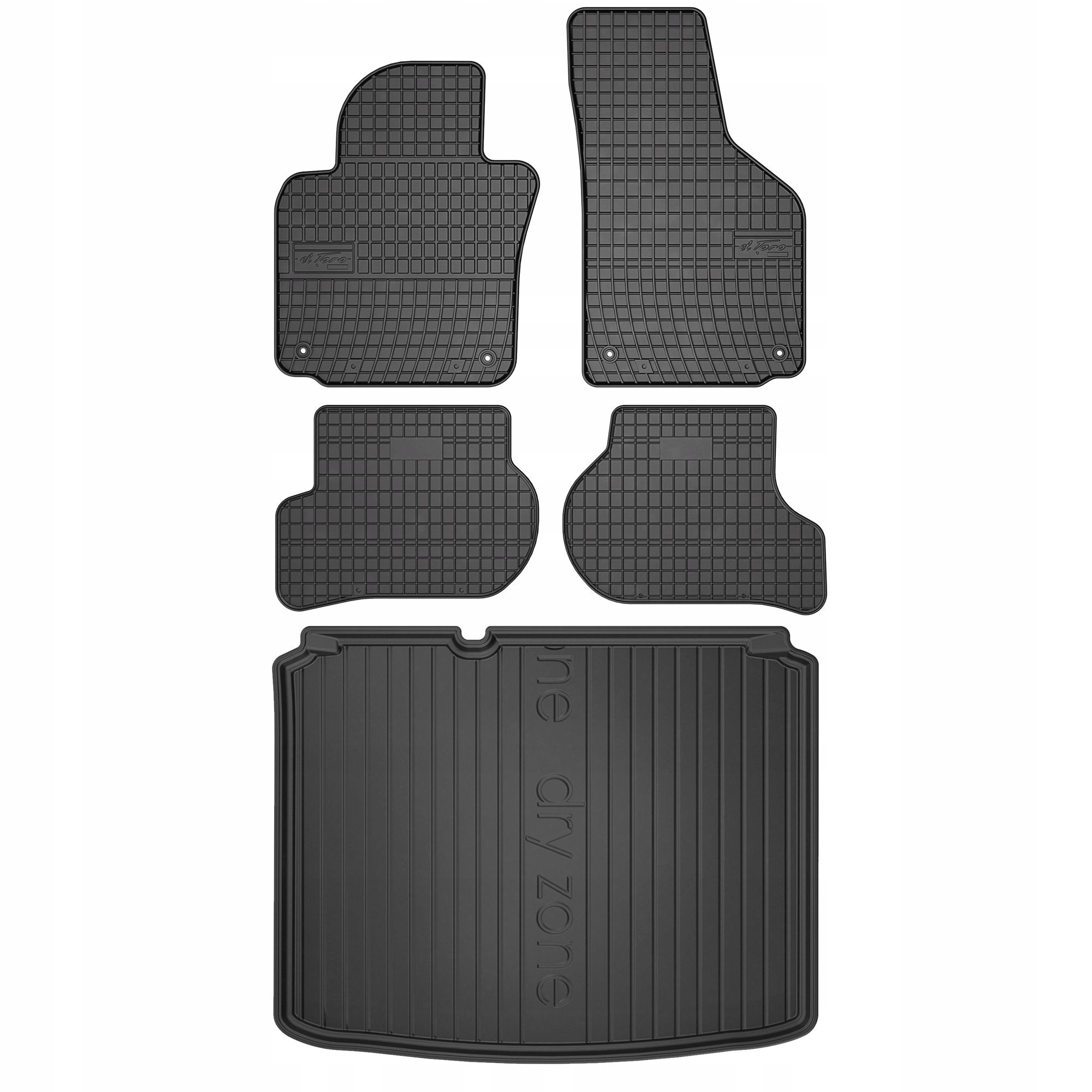 Zestaw gumowy dywaniki i mata Seat Leon II 2005-2012