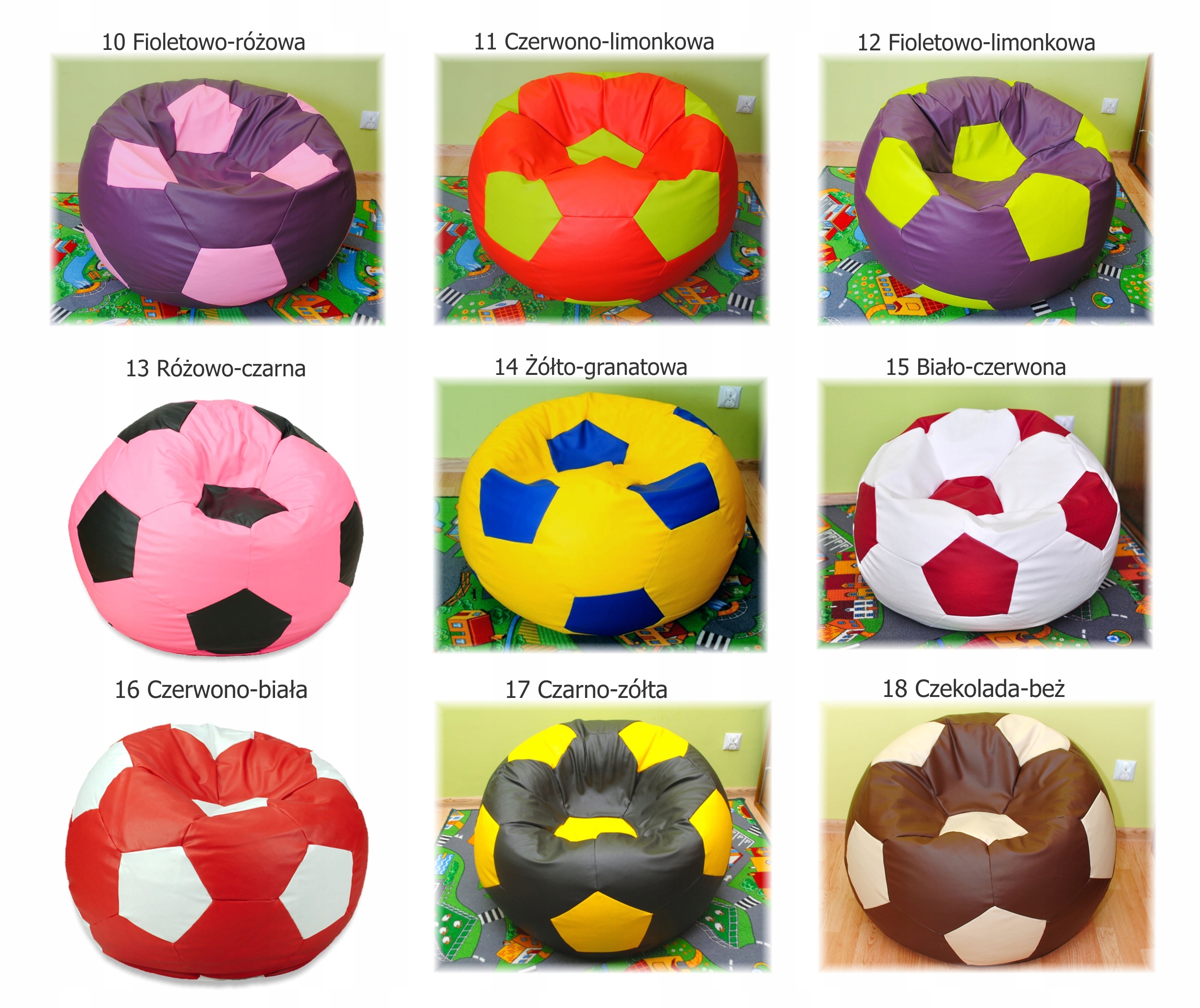 TRWAŁA PUFA PIŁKA SAKO DLA DZIECI, 200L 70cm EGATO Marka Egato