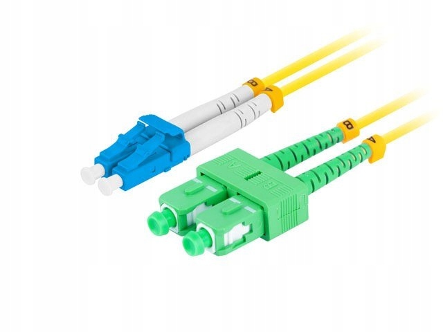 Lanberg Patchcord światłowodowy sm lc/upc-sc/apc duplex 3.0mm lszh g657a1 0