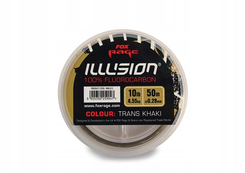 Fluorocarbon Fox Rage Illusion 0,28mm 50 m