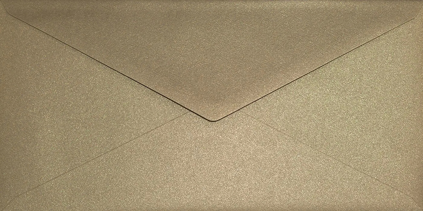 

Koperty DL Sirio Pearl Merida Kraft brązowe 25szt.