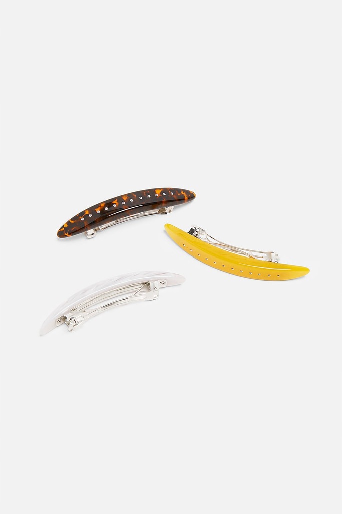 ZARA KOMPLET SPINEK Z BIŻUTERYJNYM ZDOBIENIEM Marka Zara