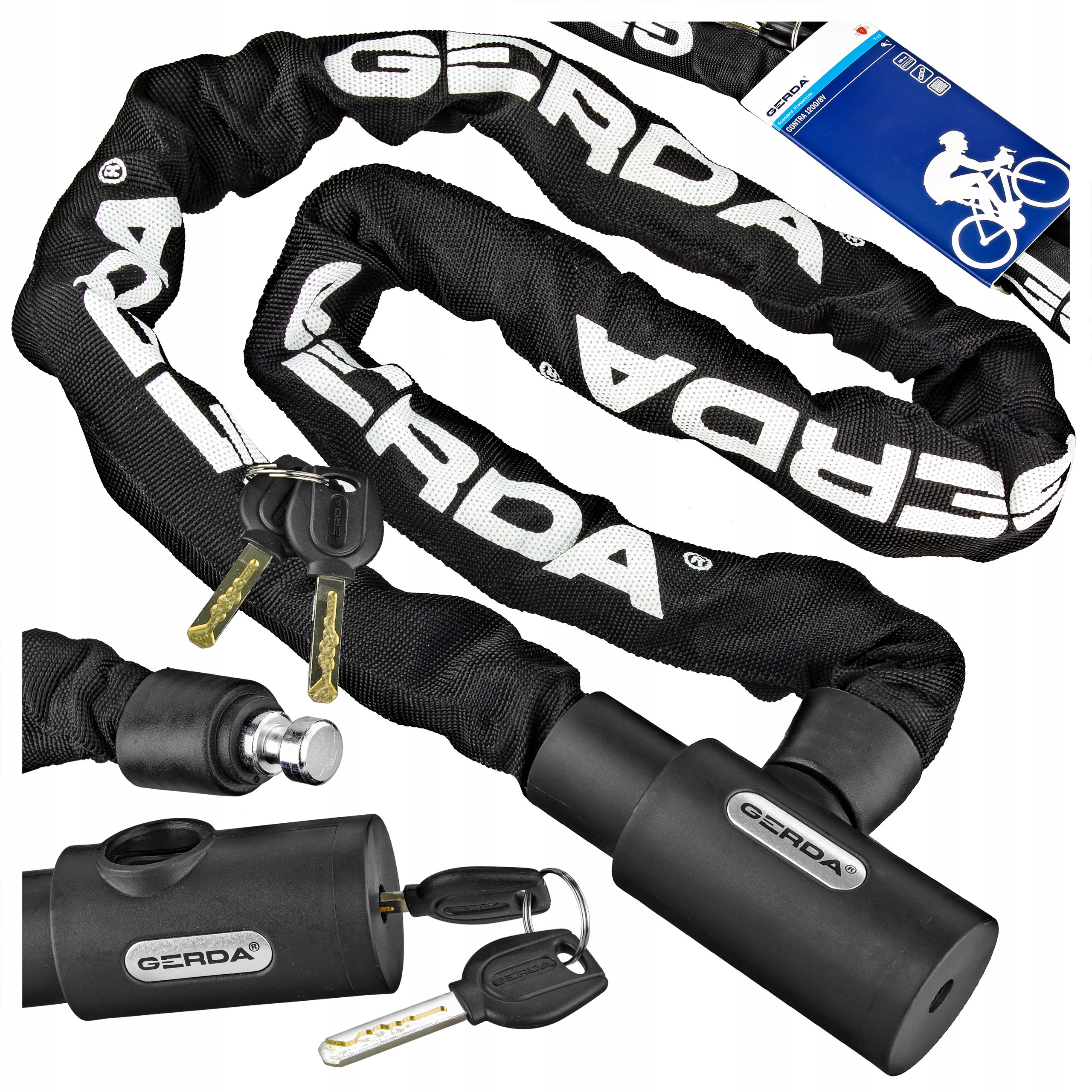 

Zapięcie Rowerowe Łańcuch Gerda Contra 1200/8V