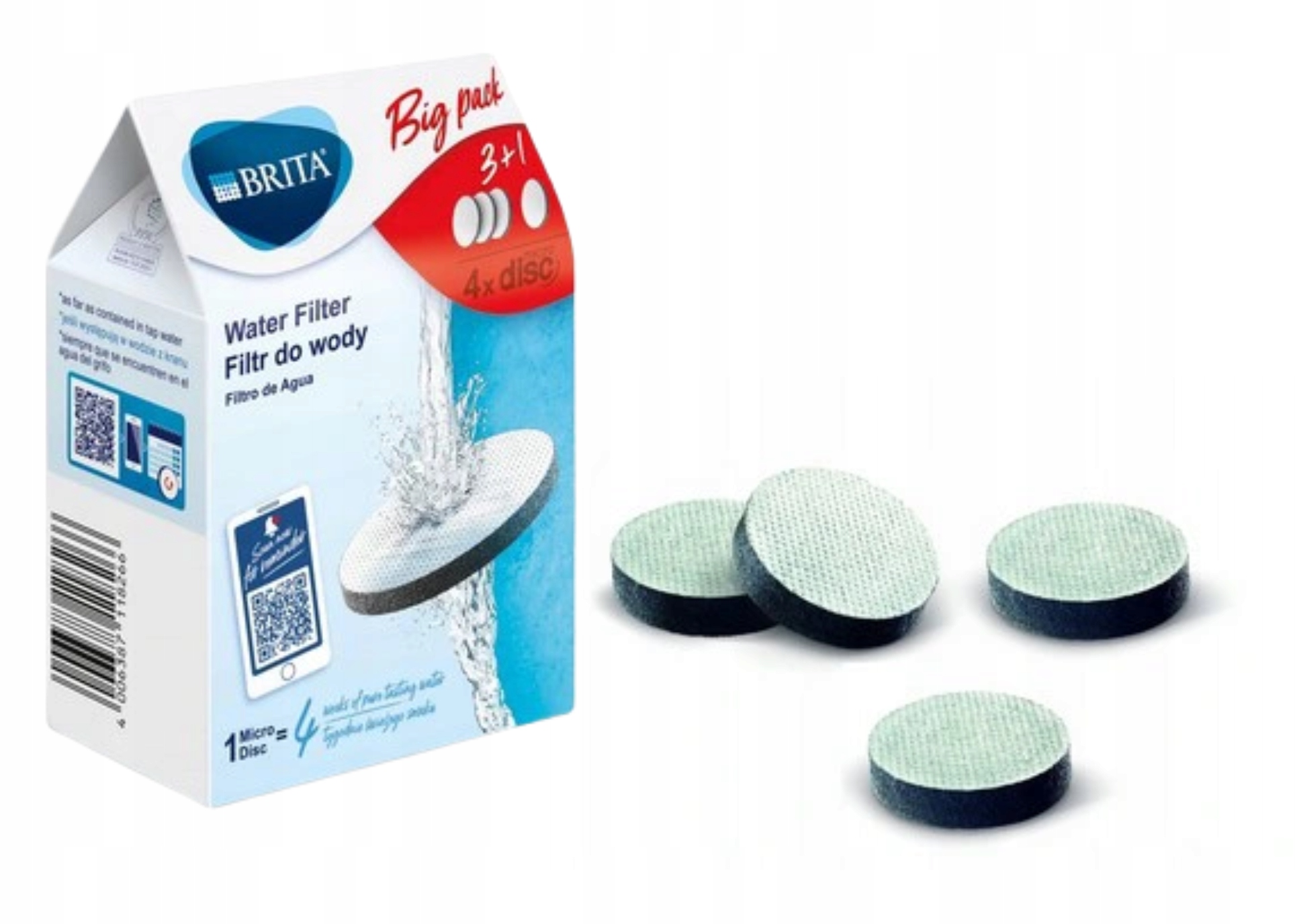 

Wkład filtrujący do Brita MicroDisc 4 szt. (3+1)