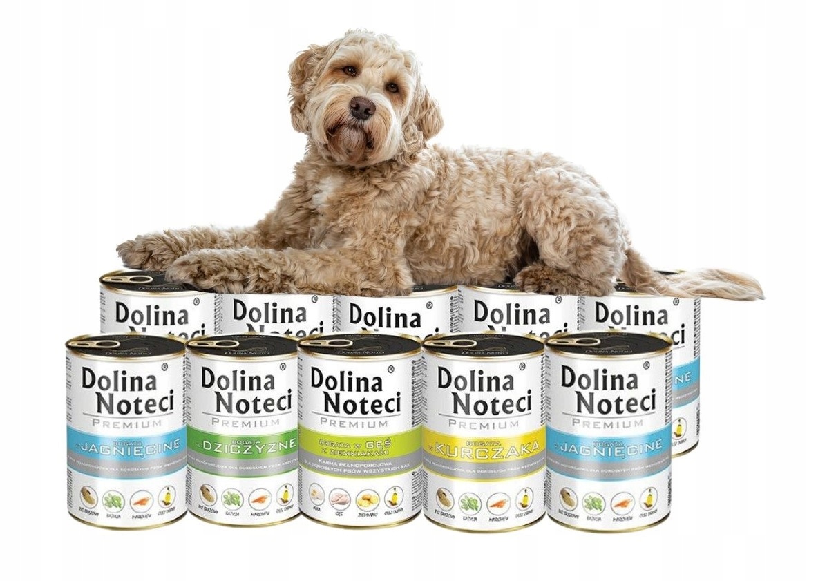 Levně Vlhké krmivo pro psy Dolina Noteci Premium MIX 4 příchutí 10x400 g