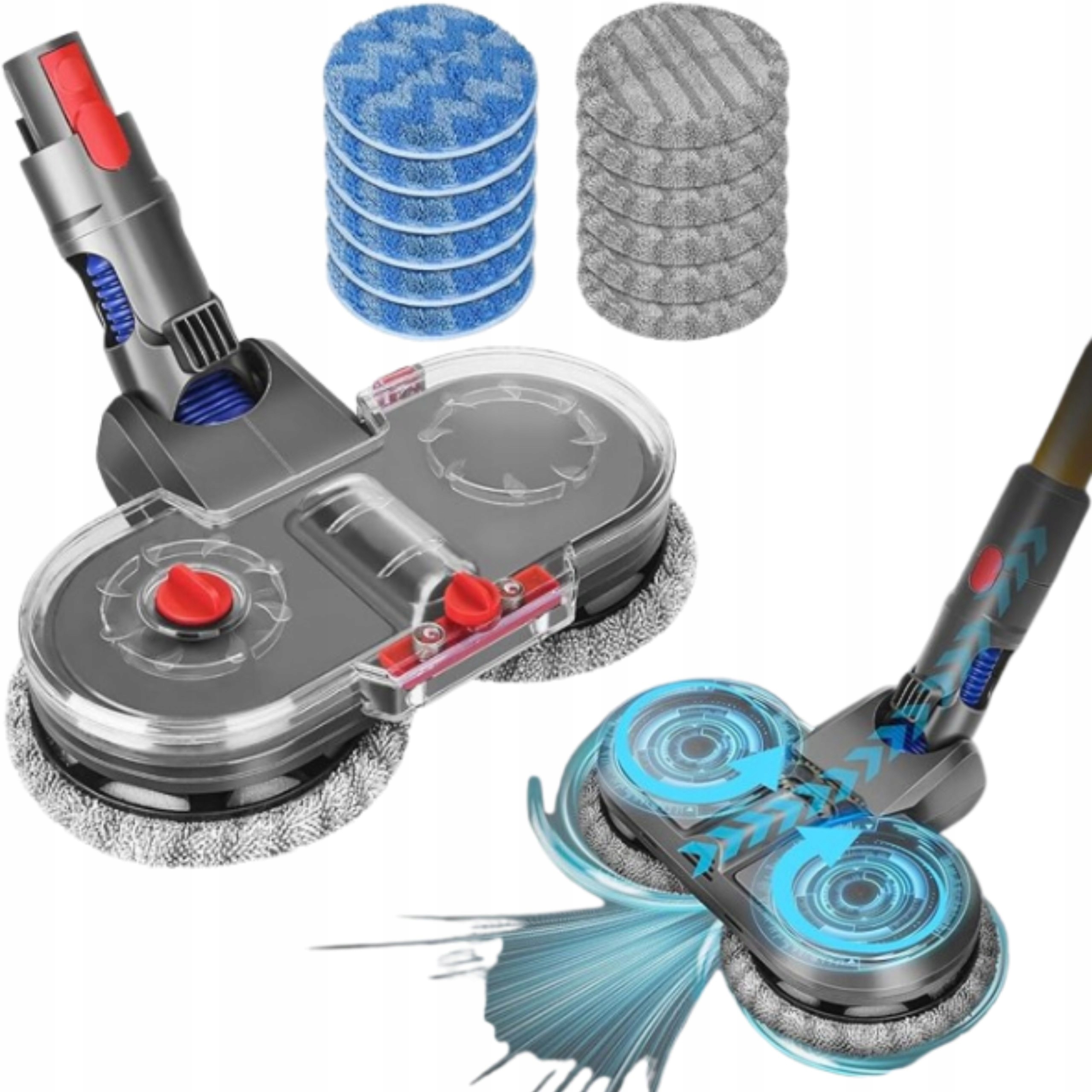 Hlava Mopa Turbo Mopovací hlava pro vysavač Dyson 12 náplní