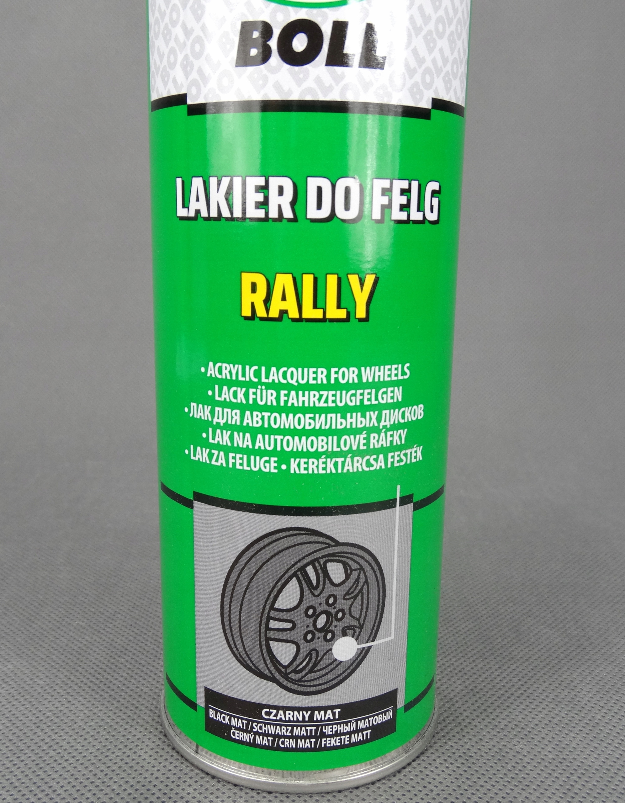 BOLL LAKIER DO FELG SAMOCHODOWYCH - CZARNY MAT Rodzaj akrylowe