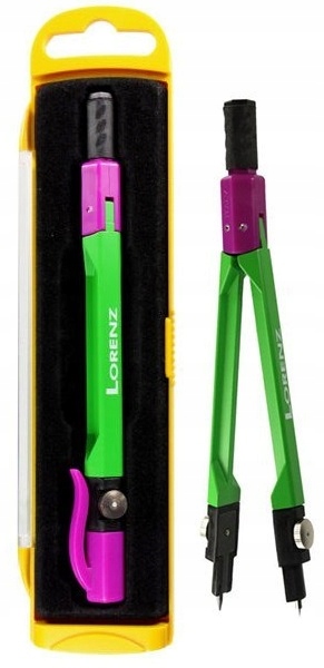 LORENZ Cyrkiel techniczny z rysikami w etui 901/A