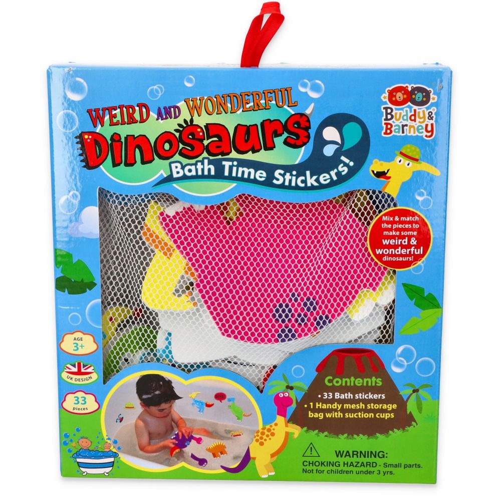 

Naklejki Do Kąpieli Szalone Dinozaury Barney