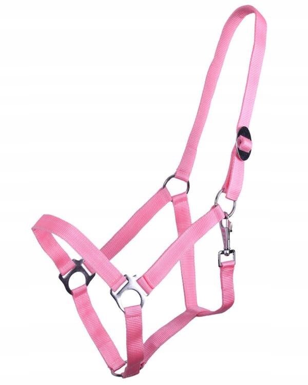 Kantar taśmowy regulowany na pasku Slide miękki flamingo pink róż Pony