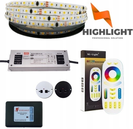 20m Led schodiskový set WS2811 24V 14,4W kaskádový