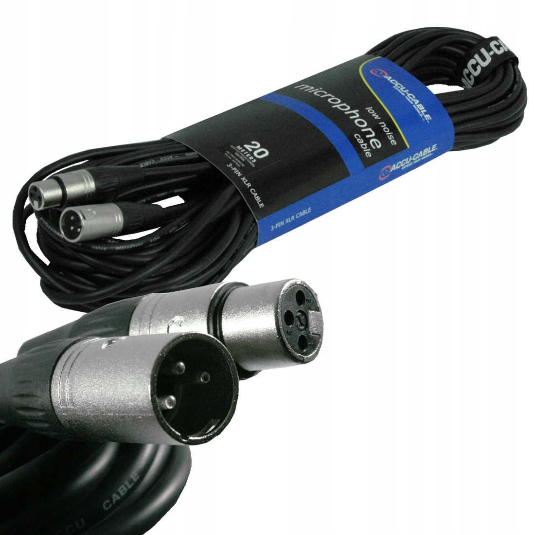 

Przewód kabel mikrofonowy Pro Xlr m/f 20m 20 m