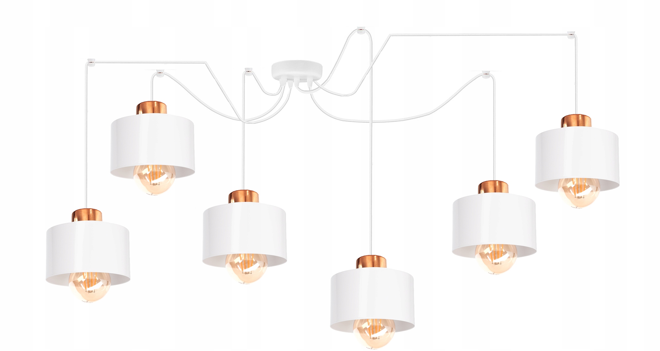 Żyrandol Lampa Wisząca Sufitowa Pająk 6 Led Loft Lampy Sufitowe Żyrandole