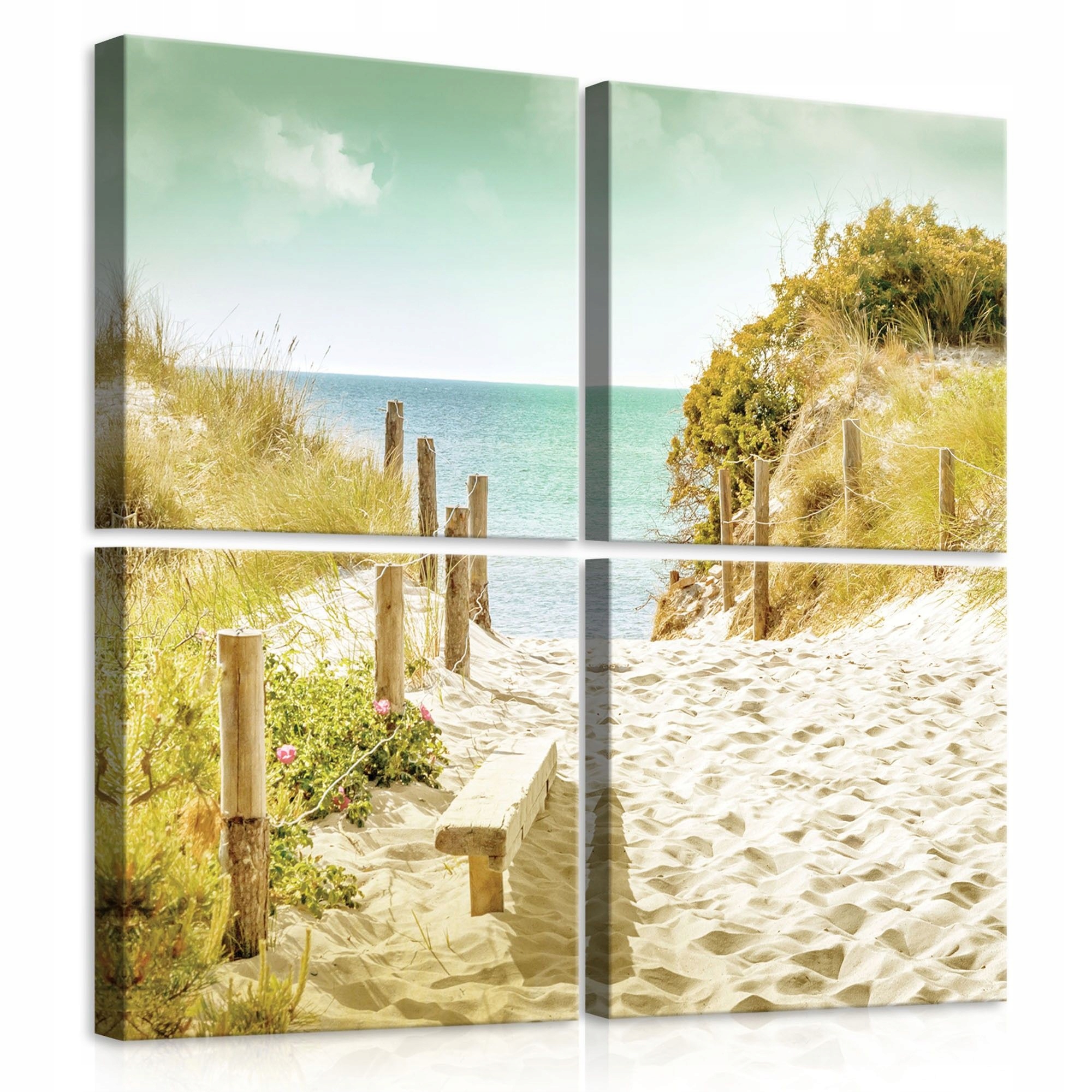 Obraz 50x50 Mořská krajina duny pláž léto klid příroda moře nebe písek