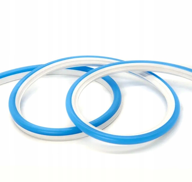 100CM silikonowa OSŁONA do FREZ NEON o szerokości 6mm NIEBIESKA