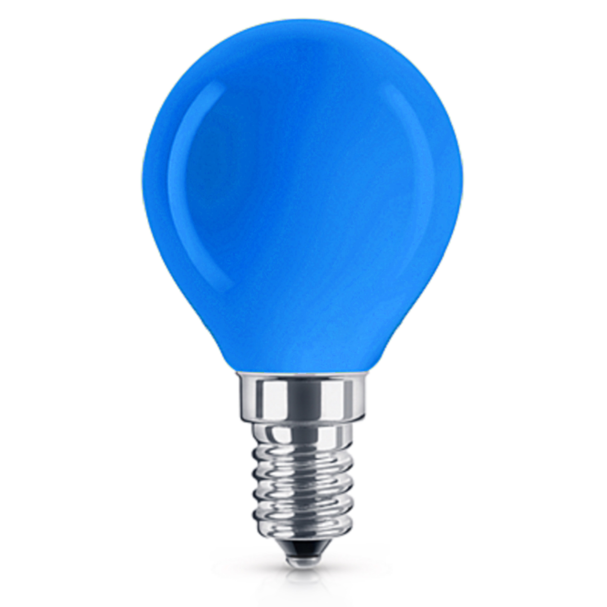 

Żarówka kulka dekoracyjna bańka niebieska E14