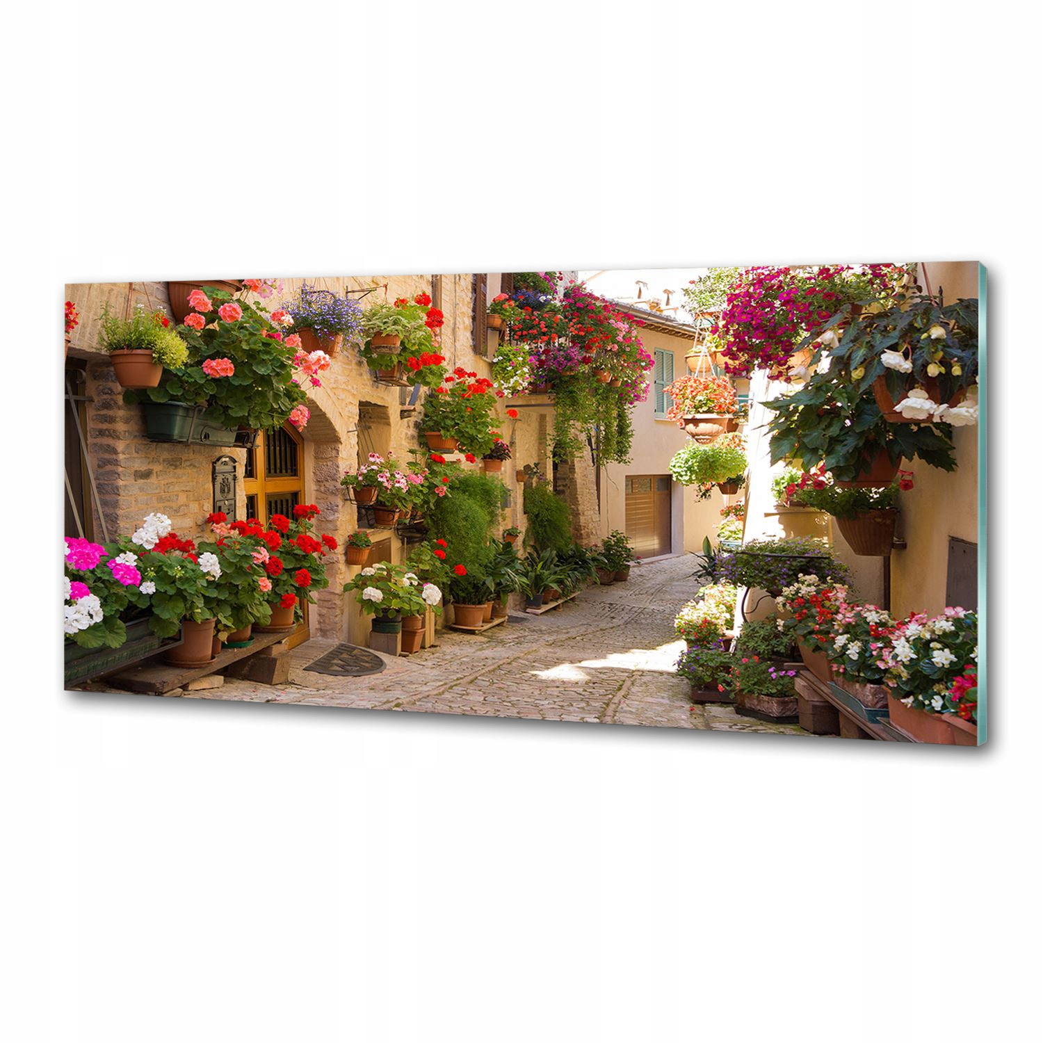 Panel do kuchyně Roztomilá ulička 125 x 50 cm Lepidlo