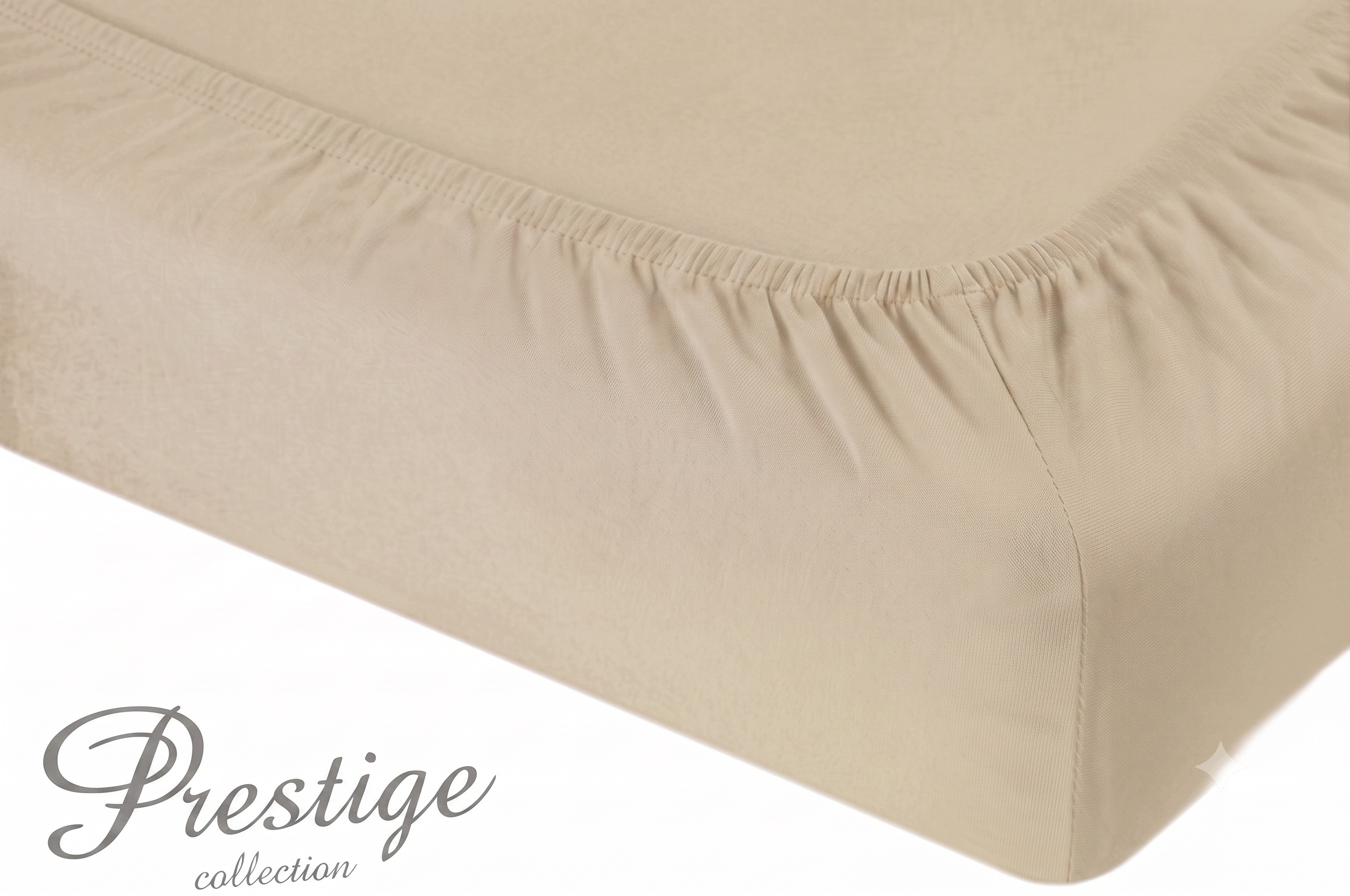 Prostěradlo Jersey s gumičkou 220x200 Béžová Prestige Collection 160 g/m2