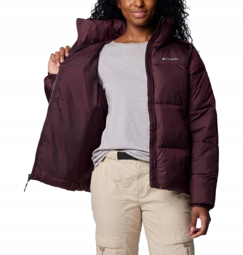 Columbia Vínová Dámská Bunda Pro Každodenní Nošení S I2A
