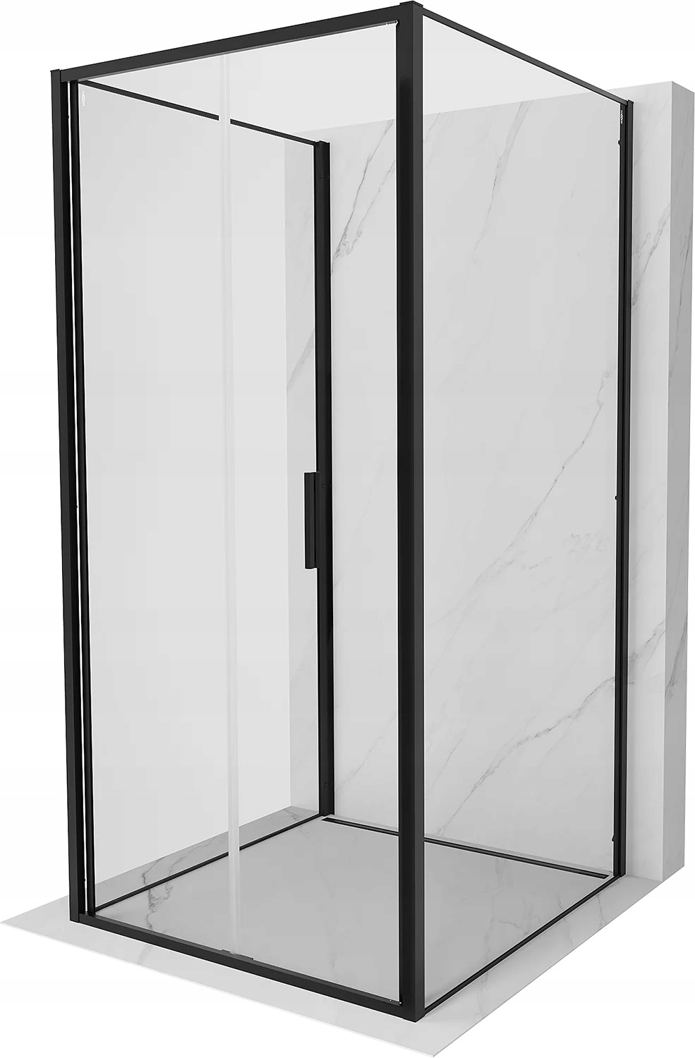 Mexen Exo-3S kabina prysznicowa 3-ścienna składana 75 x 75 cm, transparent,