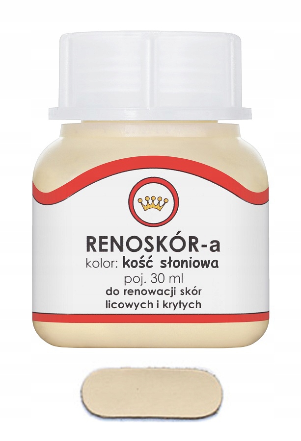

Renoskór Farba Lakier Do Skóry Kość Słoniowa 30 ml