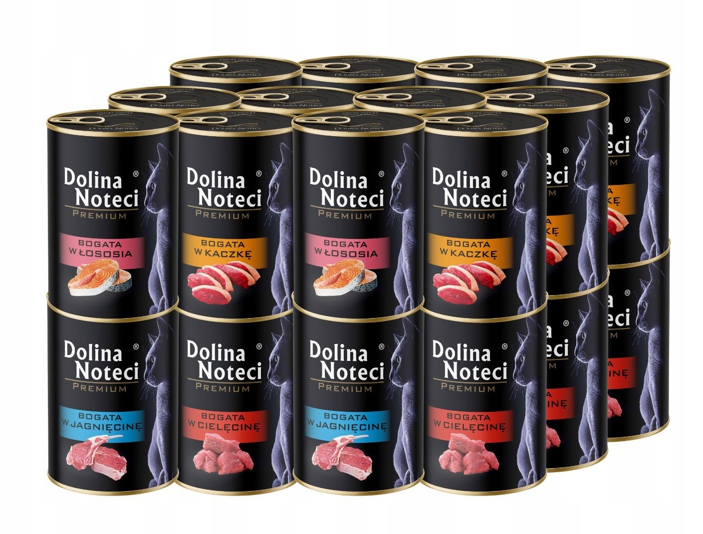 Levně Dolina Noteci Premium Mokré krmivo pro kočky mix chutí 24x400 g