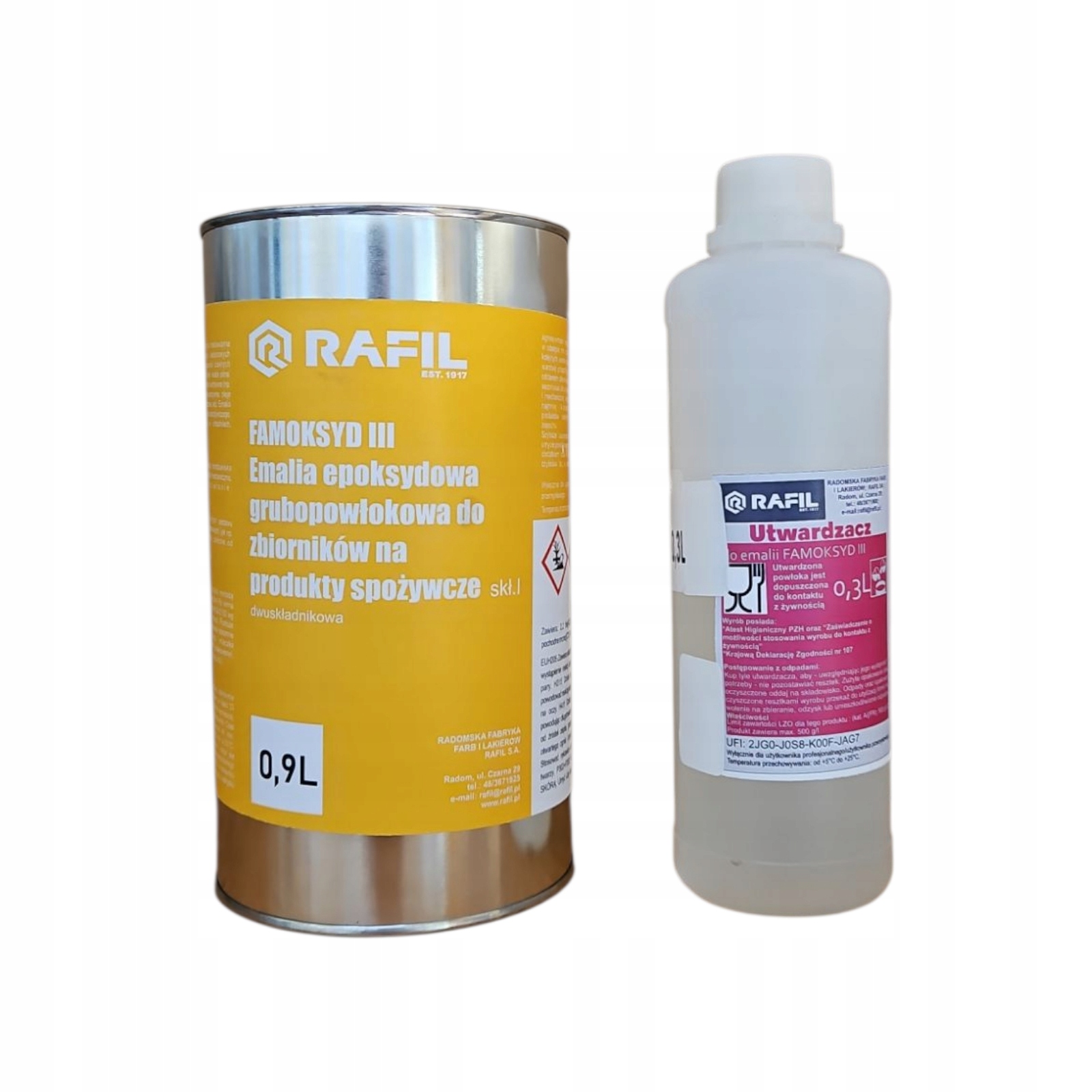 Famoksyd III Farba atestem do kontaktu żywnością 1,2l.