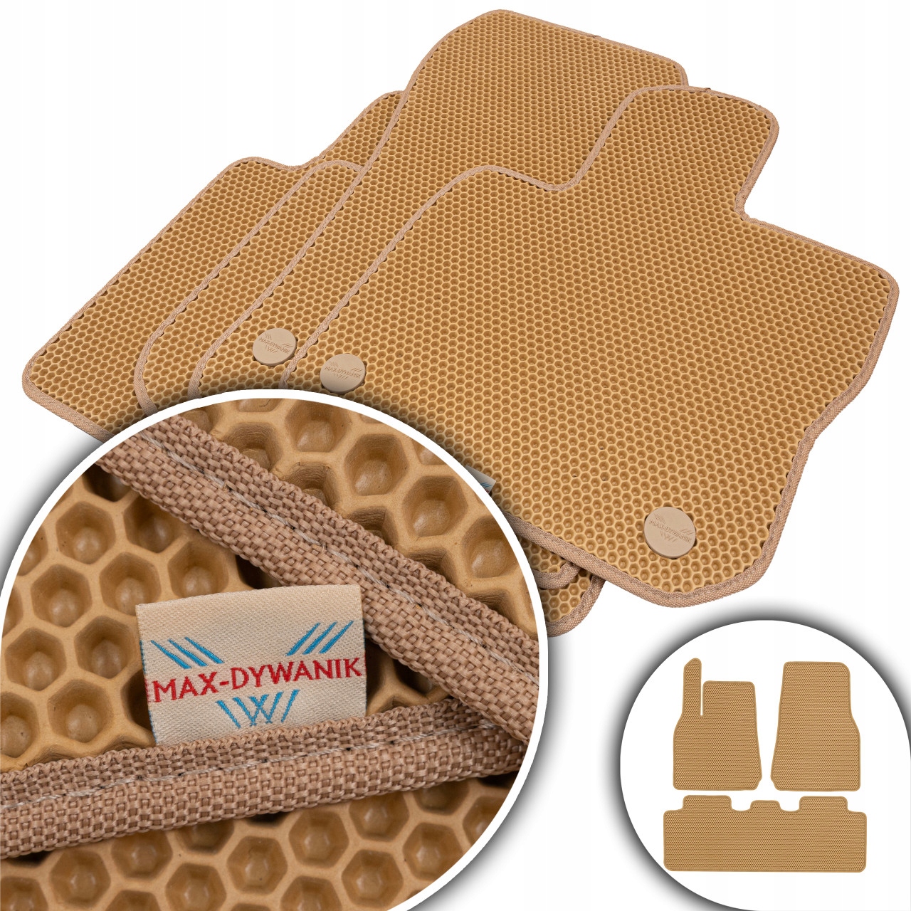 Tesla Y Crossover 2020 Koberce Eva Eternity Béžové Honey