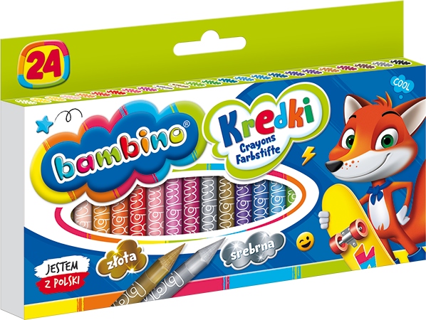 

Kredki świecowe Bambino 24