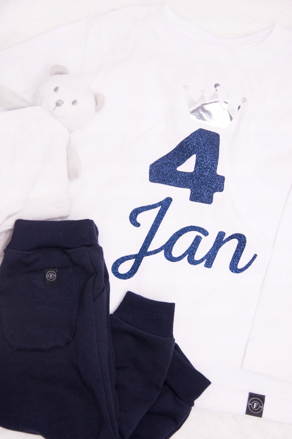 Koszulka dziecięca na CZWARTE urodziny + imię r110 Wiek dziecka 4 lata +