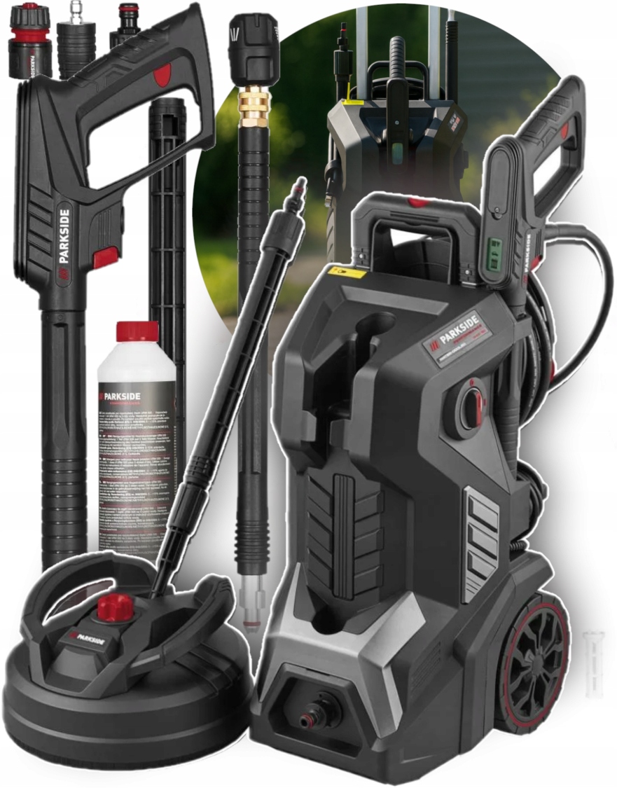 Parkside Myjka Ciśnieniowa Phdp 180 C2, maks. 600 l/h Akcesoria