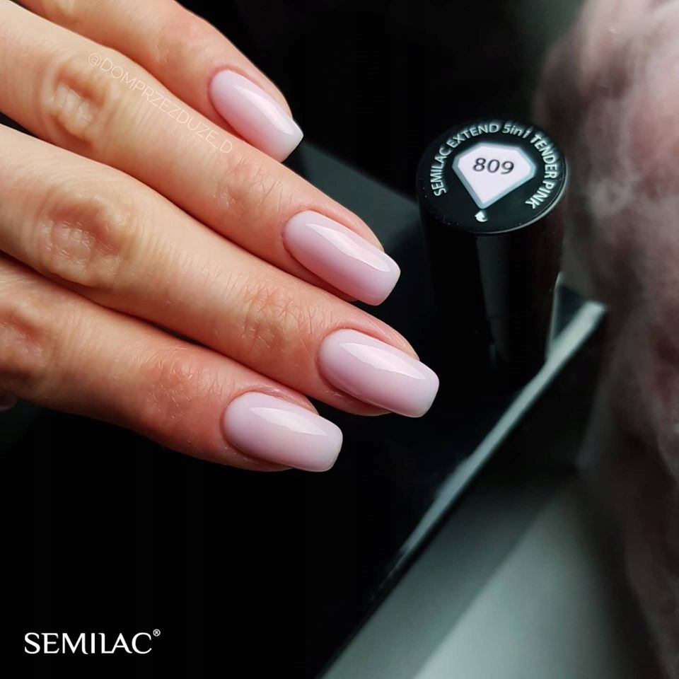 Semilac Baza Extend 809 Top Kolor 5w1 Tender Pink 7ml Marka Semilac