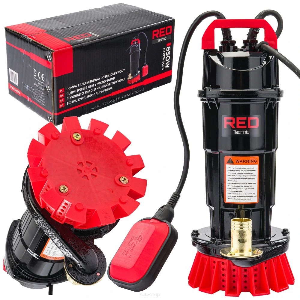 Powermat Ponorné čerpadlo na vodu 8000l/h 1" plavák RTPDW0073