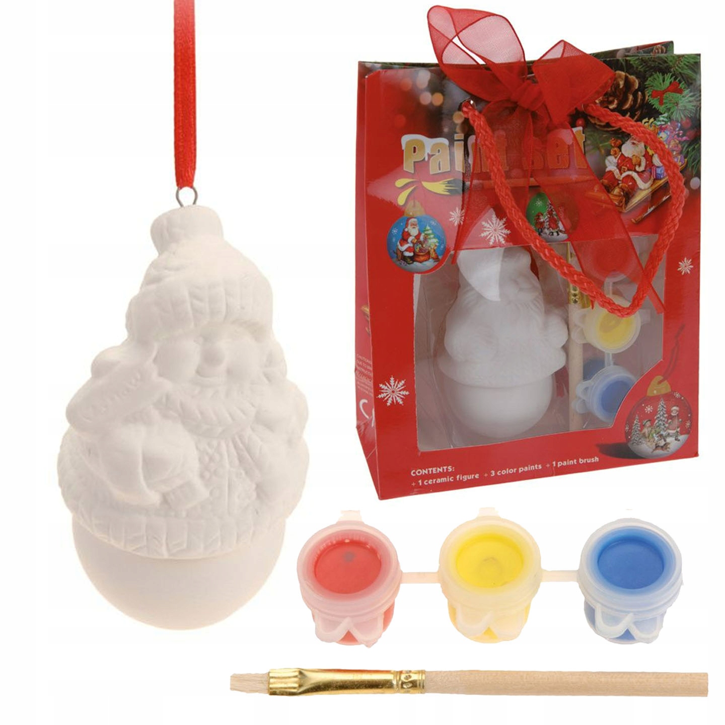 BOMBKA DO MALOWANIA DIY FIGURKA ŚWIĄTECZNA PREZENT