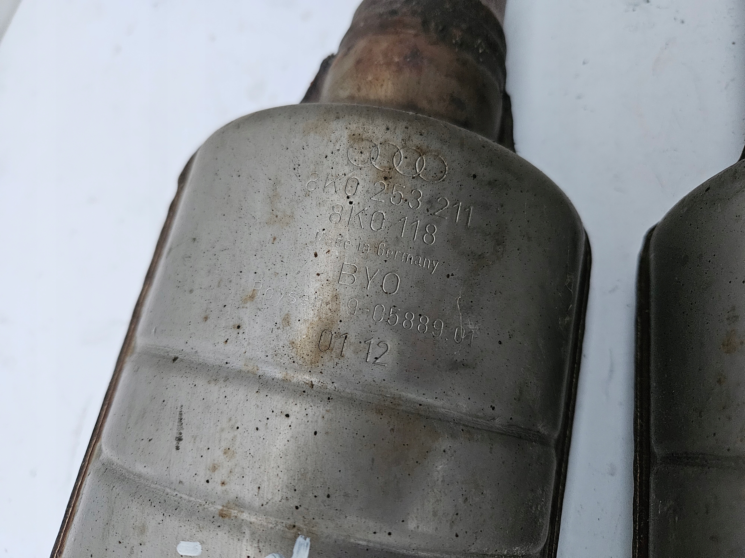 DOWNPIPE muffler, exhaust pipe left AUDI A6 C7 A7 4G 3.0 TFSI