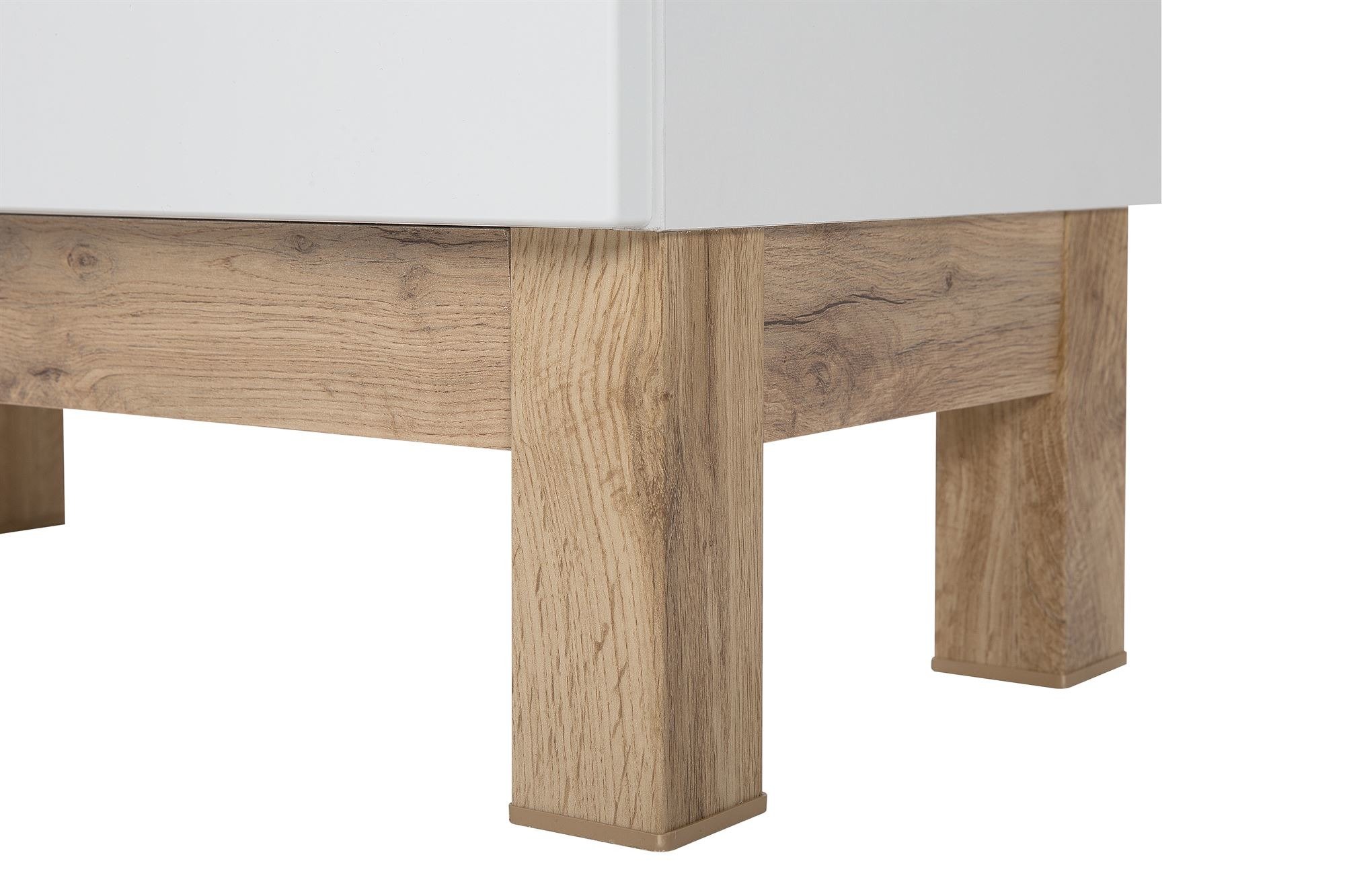 SZAFKA ŁAZIENKOWA SŁUPEK WYSOKI B-22 BIAŁY NA MOPA Materiał płyta MDF