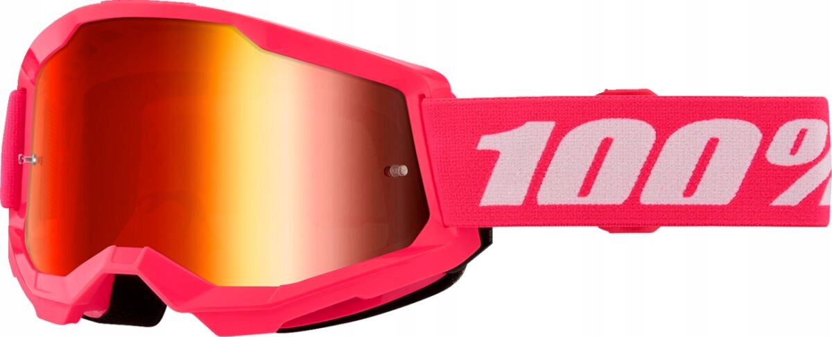 Gogle Na Crossa Atv 100% Strata 2 Pink Mirror Red