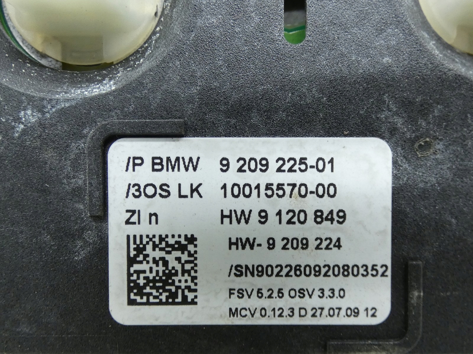 light lighting of the interior cabs BMW Z4 E89 08R- 9209225
