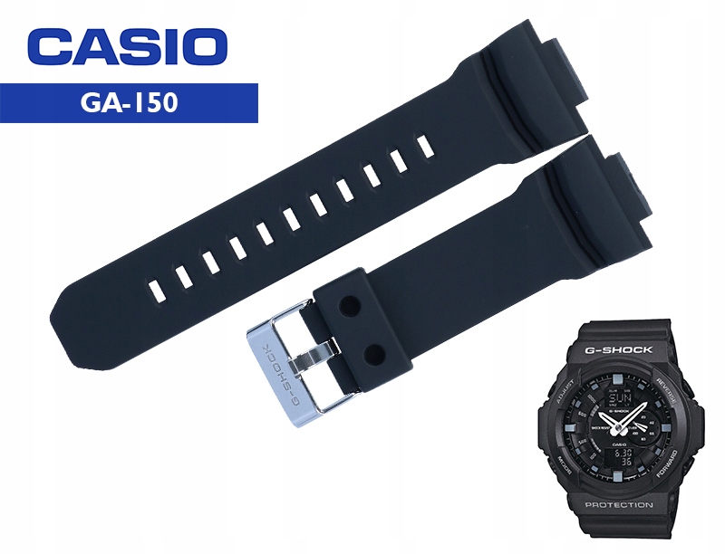 Pásek Casio GA-150 GAS-100 GAW-100 černý originální